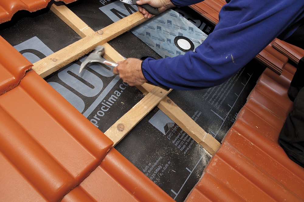 Konterlatte entfernen