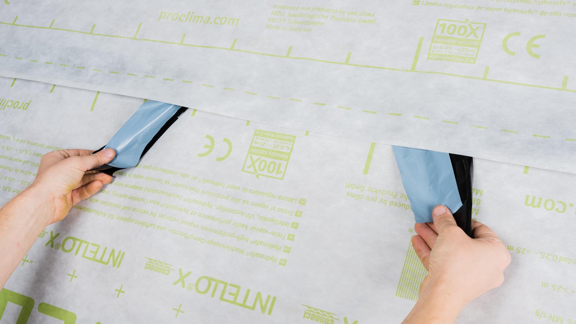 Überlappung verkleben