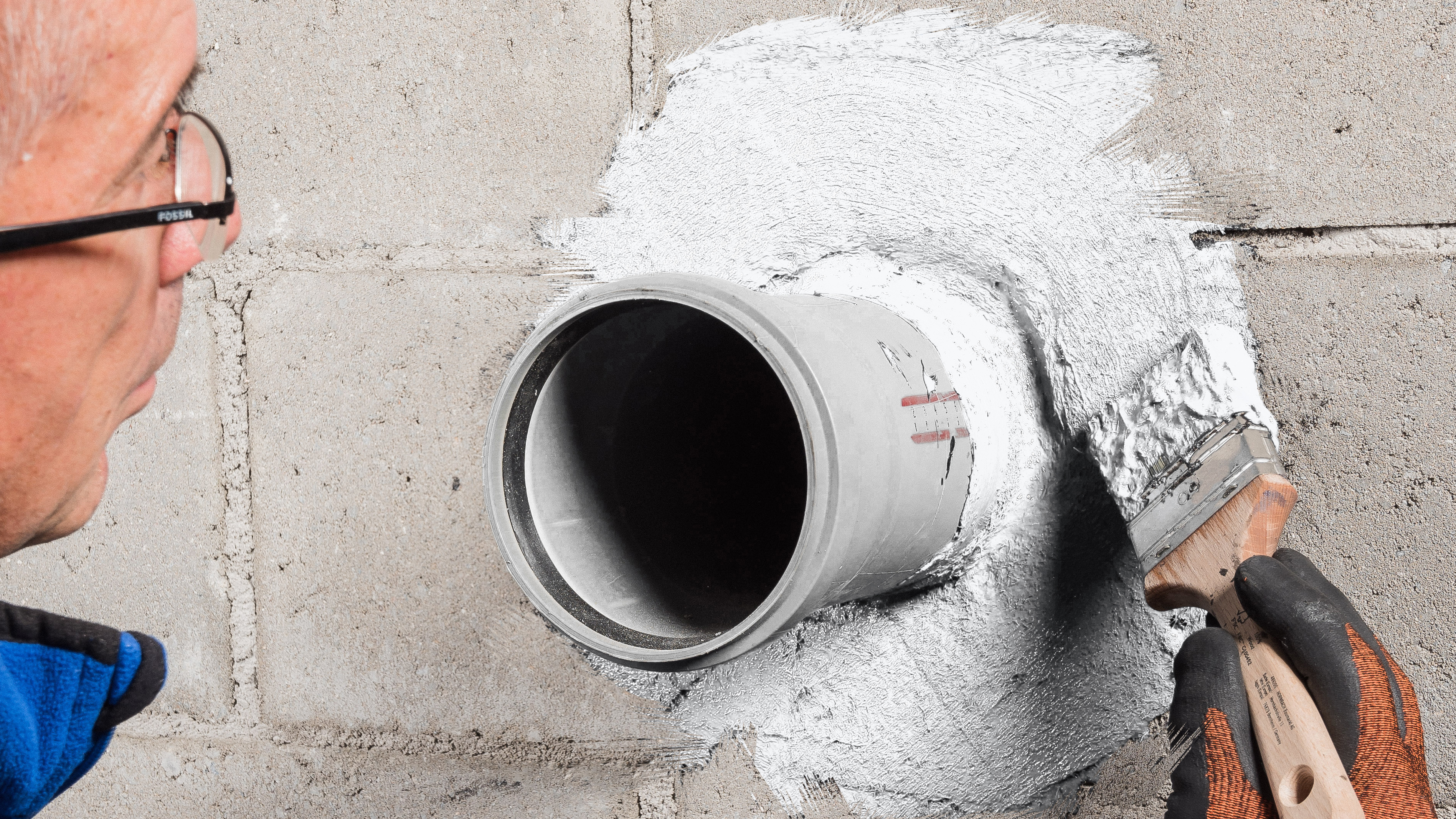 Vlies überstreichen