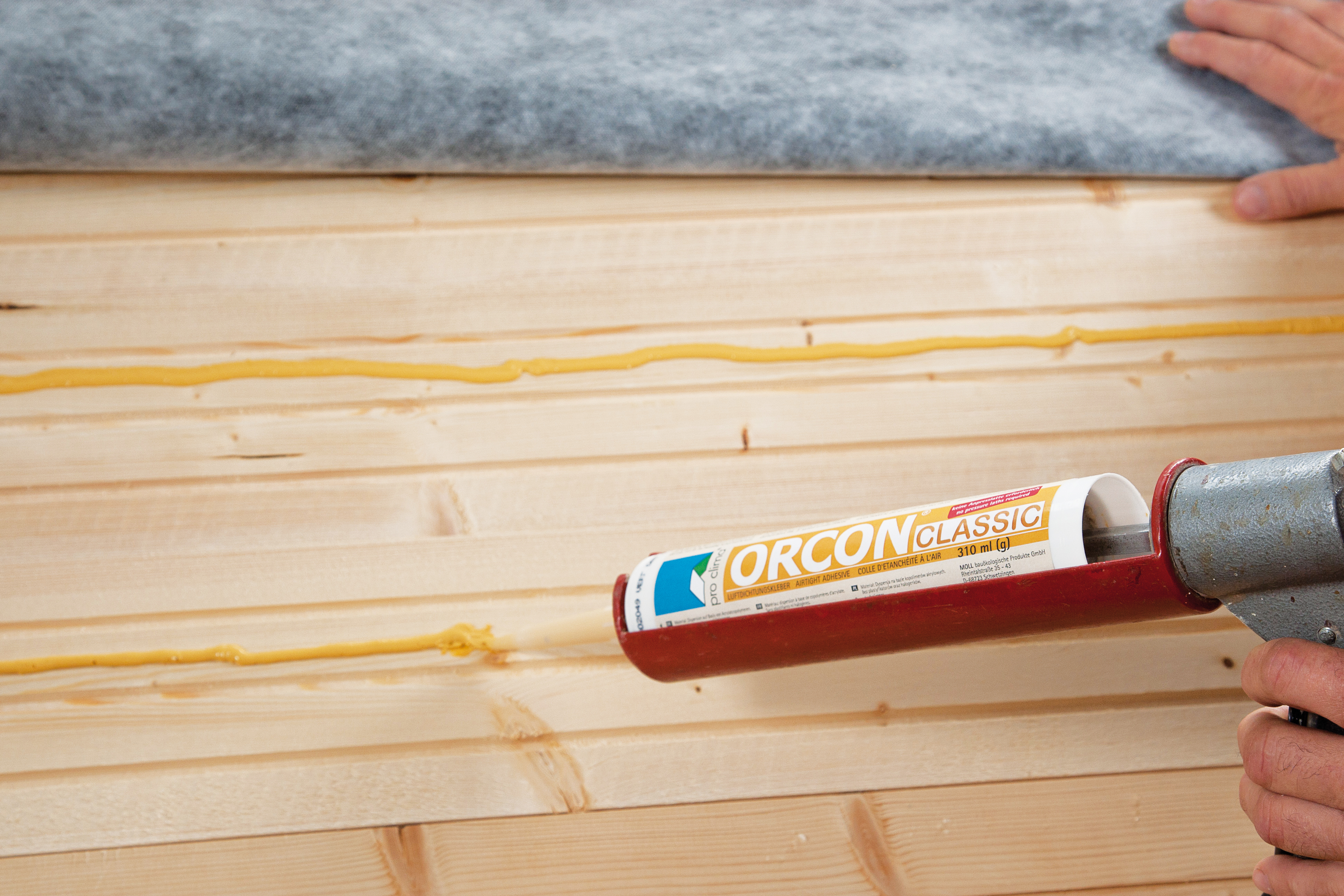 Anschluss Luftdichtung außen