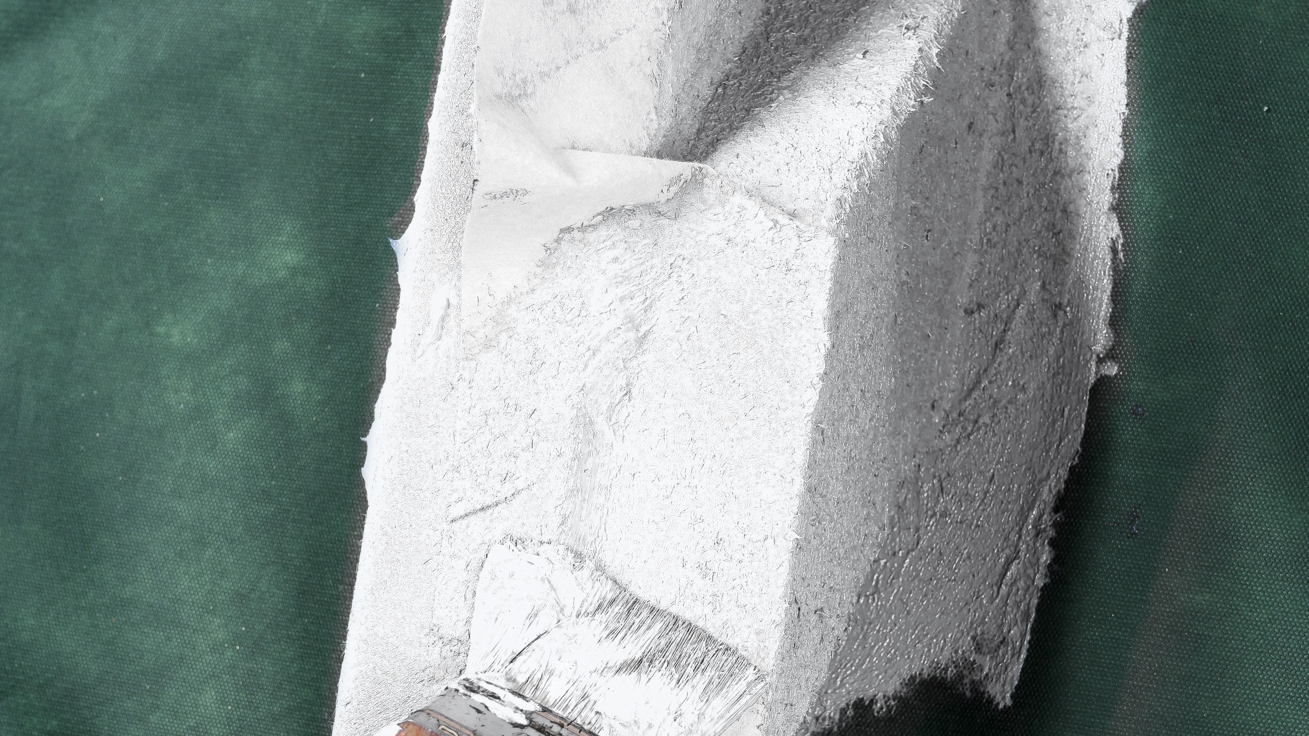 Vlies überstreichen