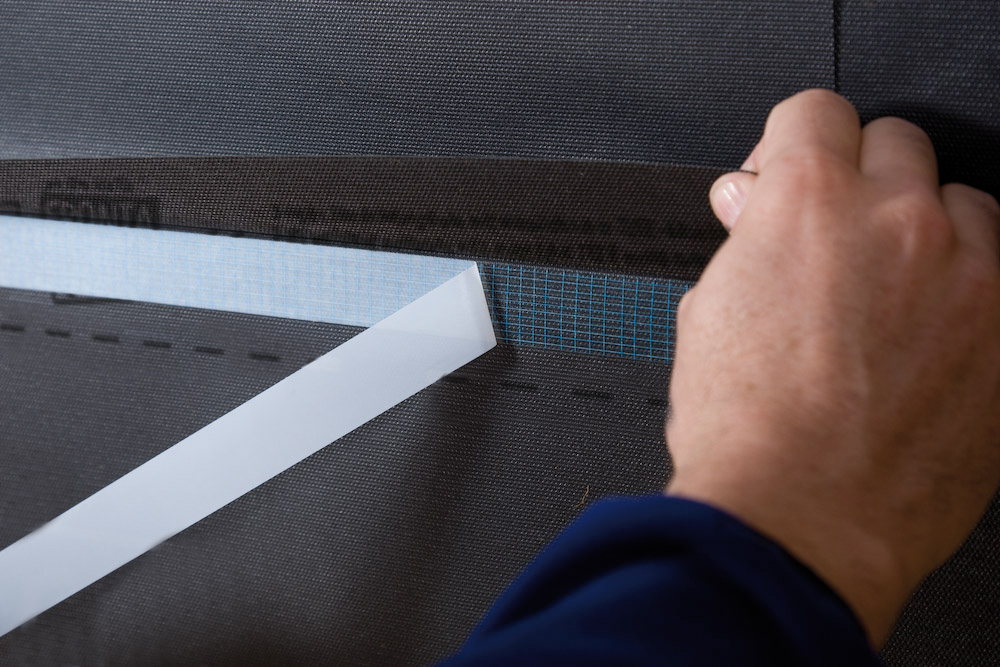 Überlappung verkleben