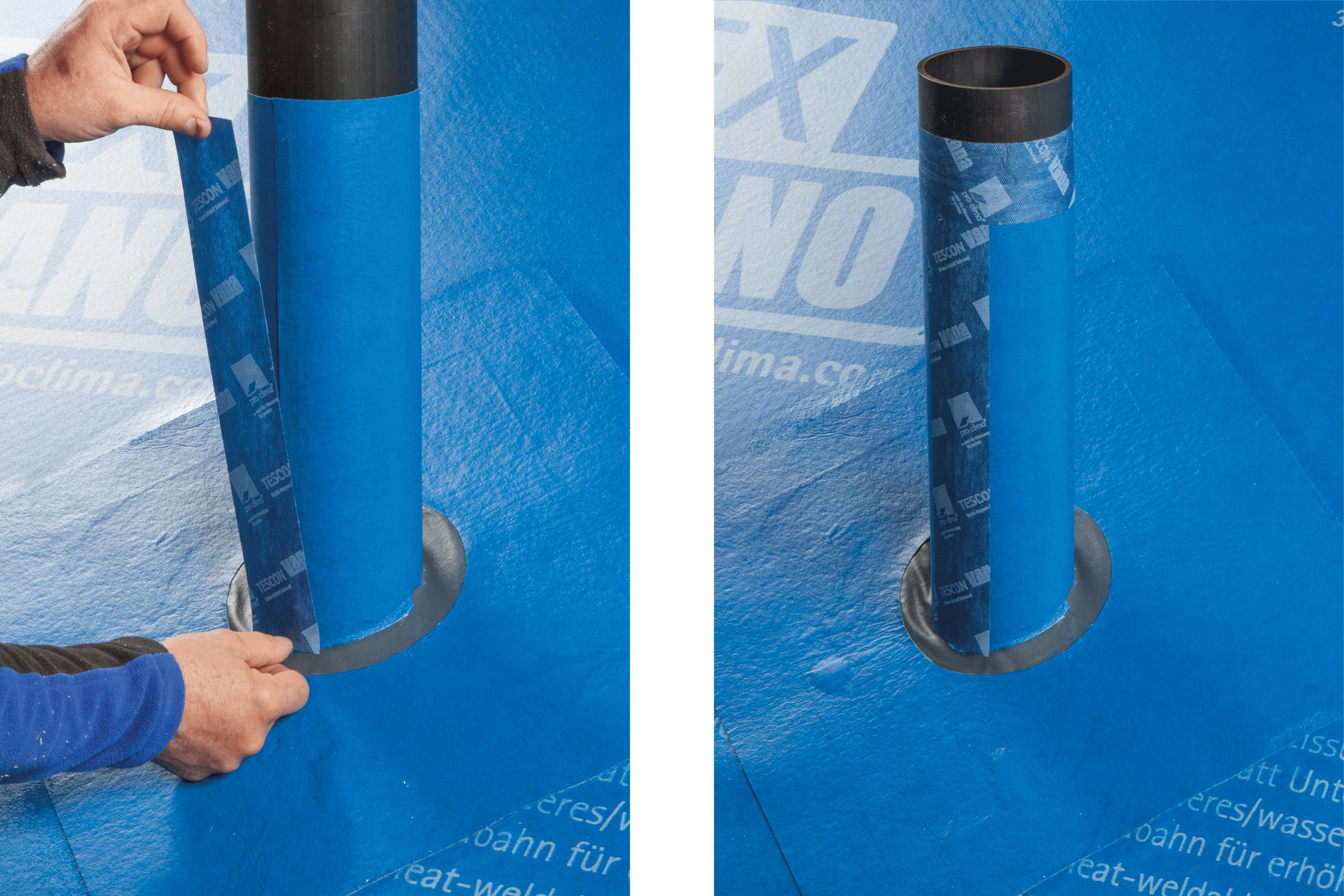 Flanschverlängerung sichern