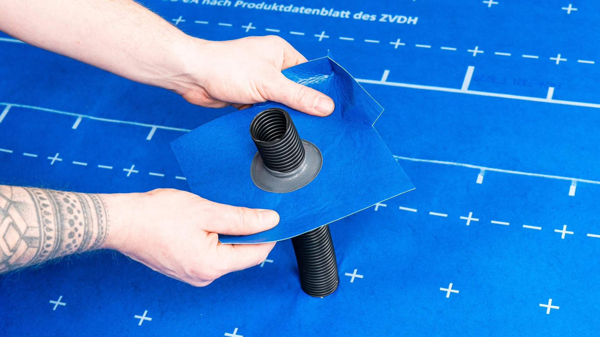 über das Rohr führen