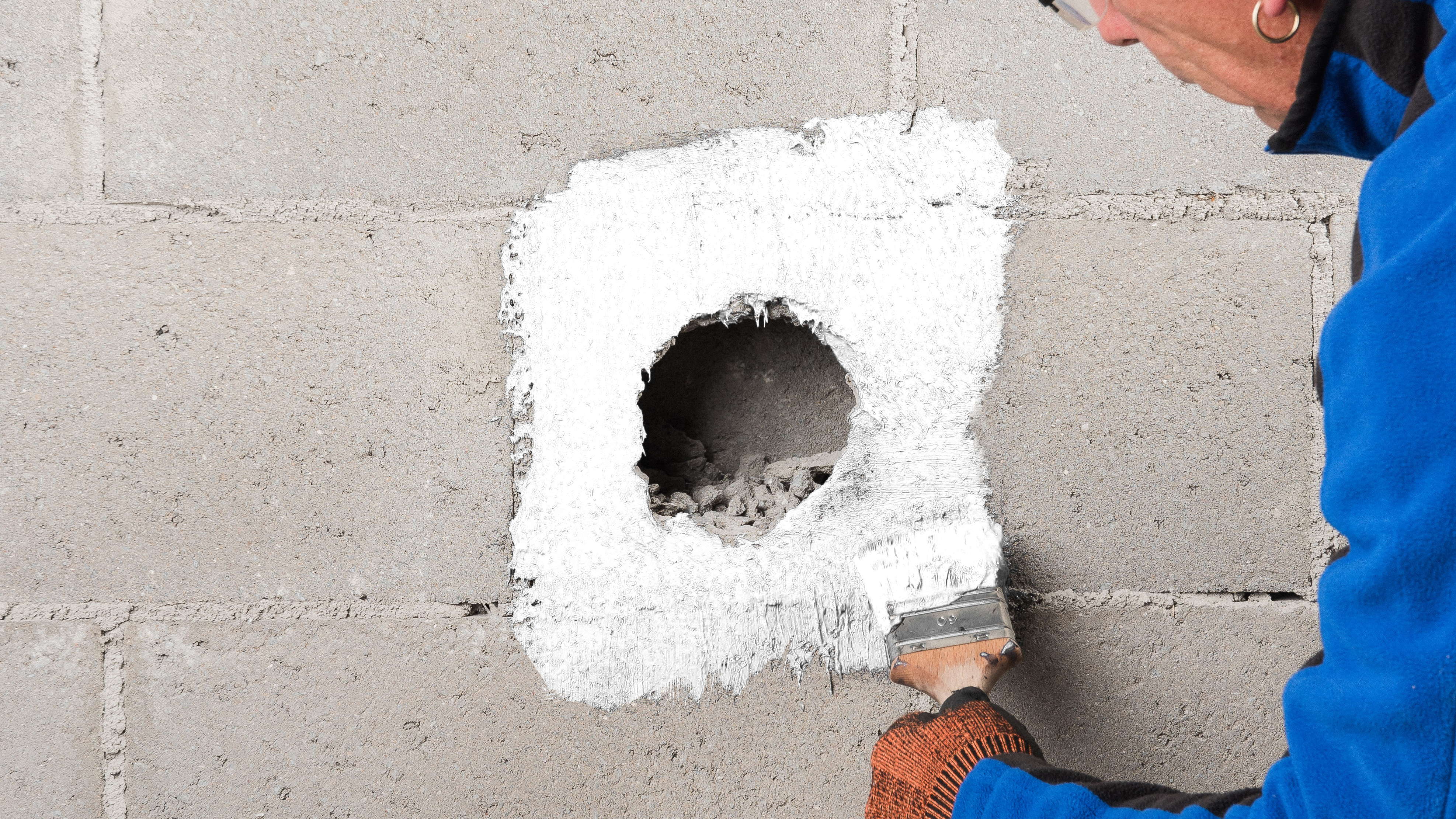 Untergrund einstreichen