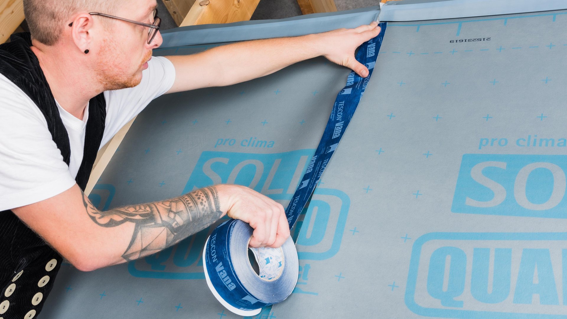 Überlappung verkleben