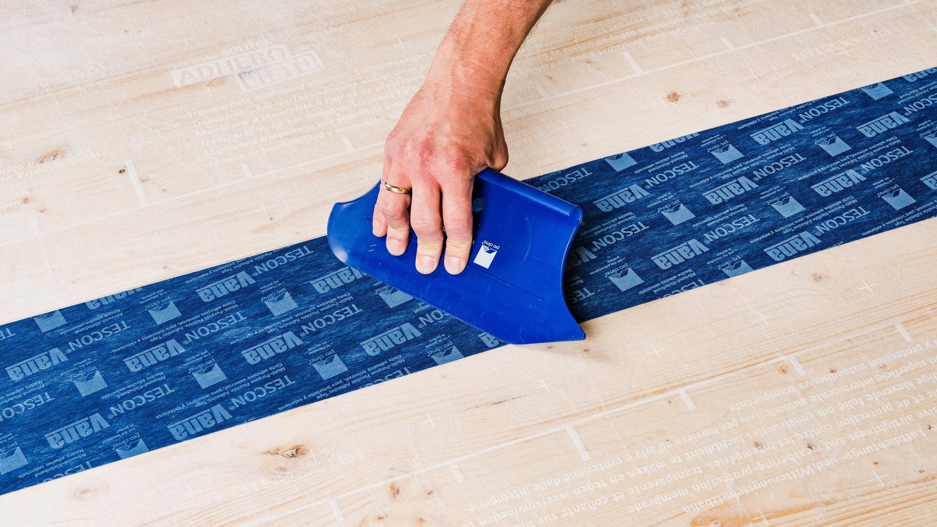 Alternative Verklebung der Bahnen untereinander