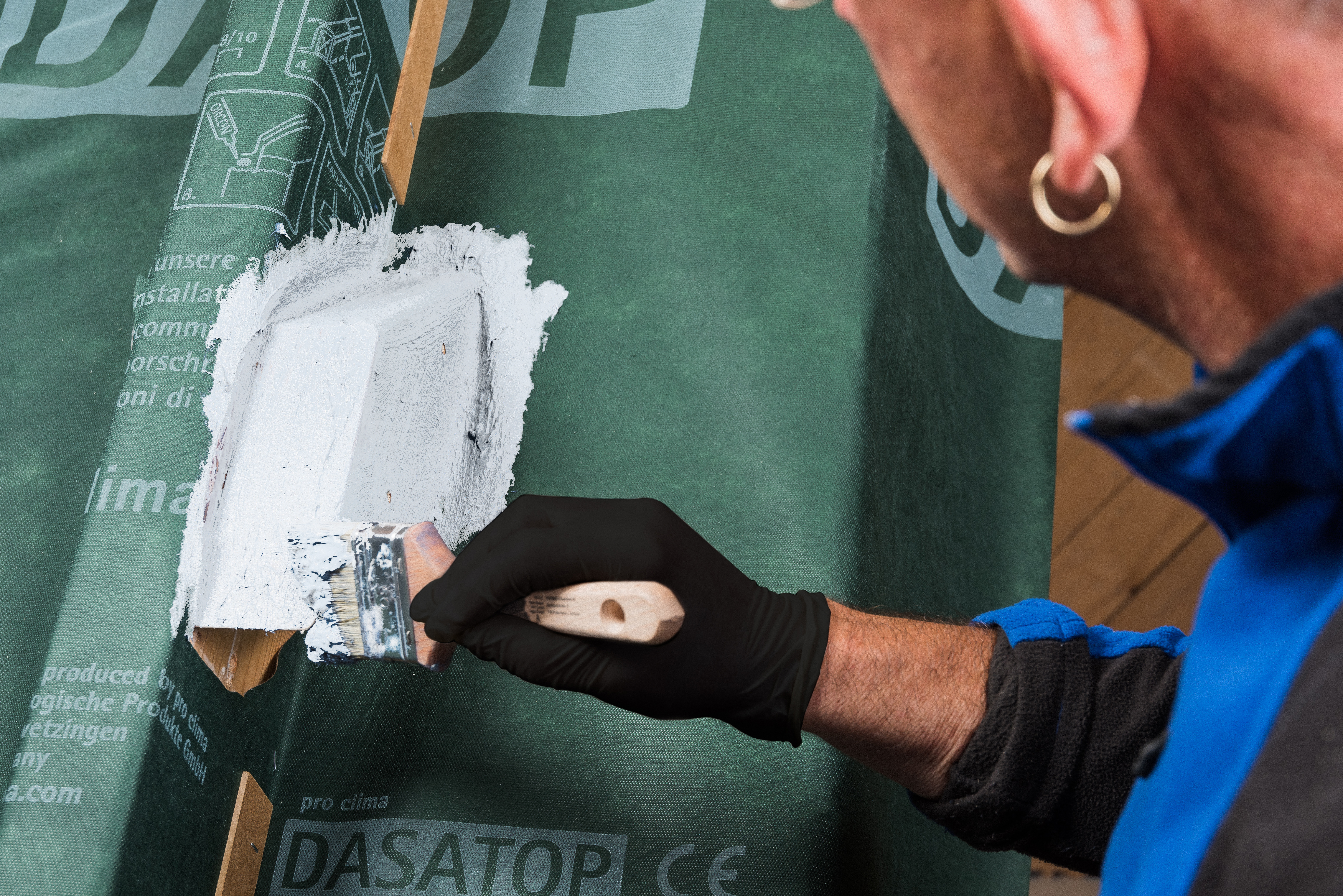 Untergrund einstreichen