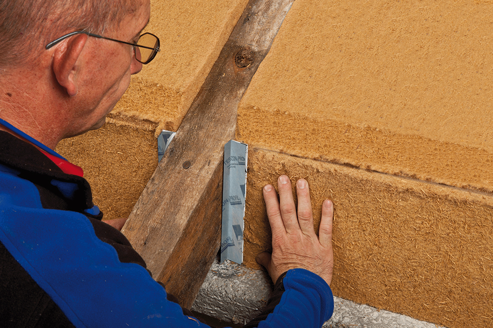 Dämmung einschieben